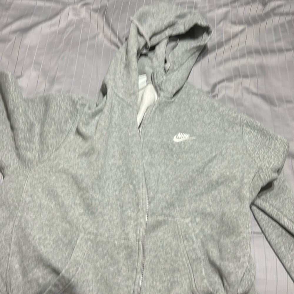 Light grey Nike hoodie size Large Excellent Condition